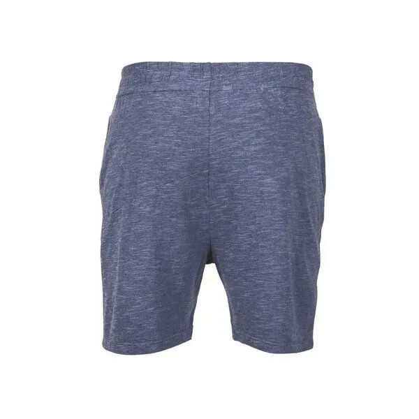 Jaya Jaya AXEL MELANGE - Männer - Shorts für Yoga und Freizeit aus Biobaumwolle, Nightblue melange/blau, – Produktbild 3 von 3