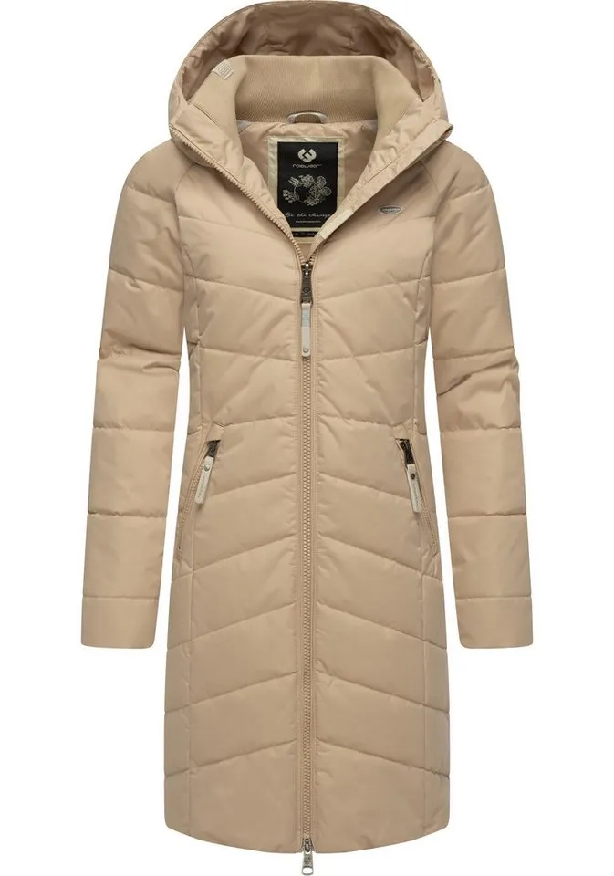 ragwear ragwear Steppmantel Dizzie Coat Wasserdichter Winterparka mit gefütterter Kapuze, Braun, – Produktbild 2 von 4