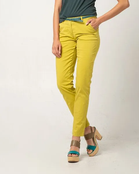 Alma & Lovis Alma & Lovis Chino aus Bio-Baumwolle, Hellgrün, – Produktbild 1 von 4