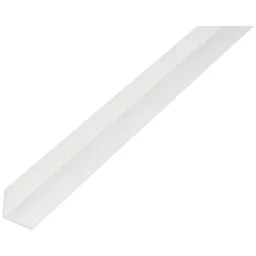 Alberts ALBERTS Winkelprofil, gleichsch., PVC weiß, LxBxHxS 1000 x 10 x 10 x 1 mm – Produktbild 1 von 1