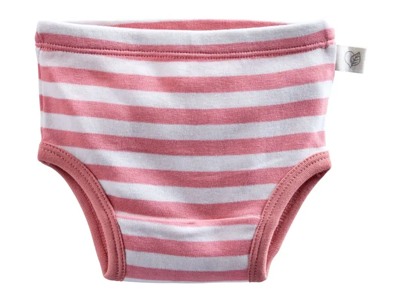 HANS NATUR Kinder Slip Bio-Baumwolle rosa-off white Gr.122/128 – Produktbild 1 von 2