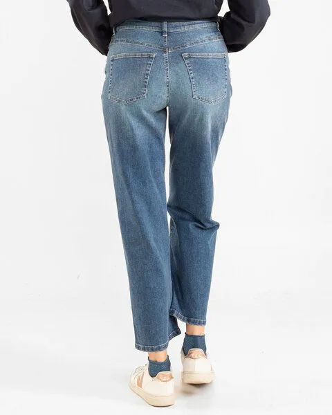 Alma & Lovis Alma & Lovis Jeans aus Bio-Baumwolle | Loose Jeans, Stoneblue (hellblau), – Produktbild 3 von 4