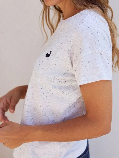 TWOTHIRDS TWOTHIRDS Basic Shirt Vegan "Sepanggar" aus Bio-Baumwolle, White neps, – Produktbild 3 von 3