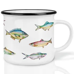 LIGARTI LIGARTI Keramiktasse – Buntfischschwarm – Produktbild 1 von 1