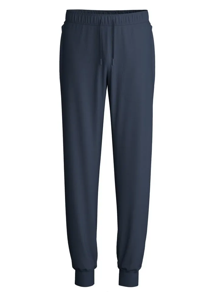 CALIDA CALIDA Pyjamahose DSW Balancing Seitentaschen, Single Jersey Qualität, elastisch, weich, Blau, – Produktbild 2 von 4