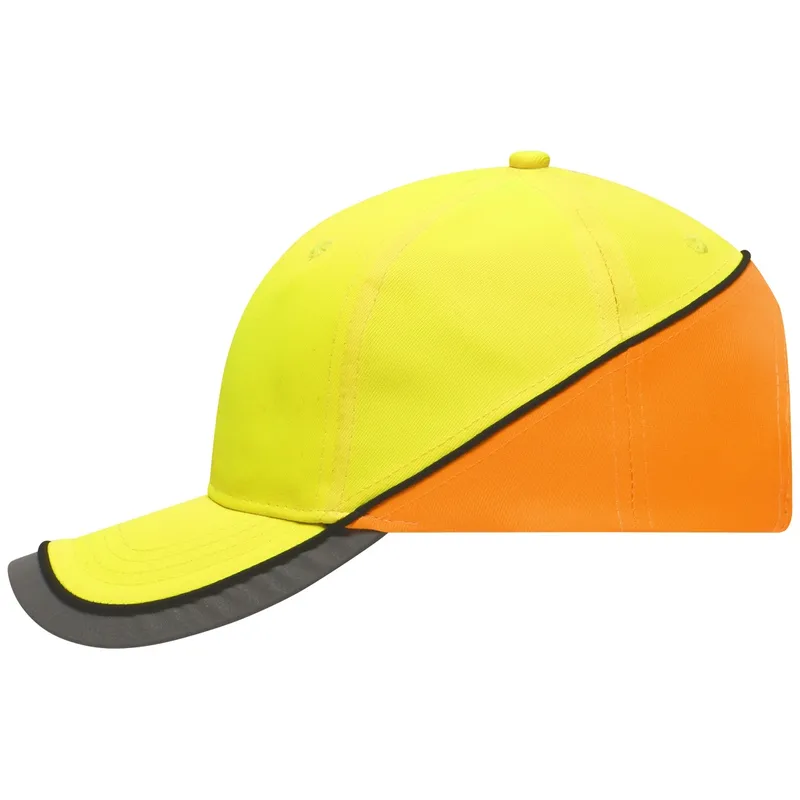 Myrtle Beach myrtle beach Funktionelle 6 Panel Kappe in auffälligen Neonfarben MB036 Einheitsgröße neon-yellow/neon-orange – Produktbild 1 von 1