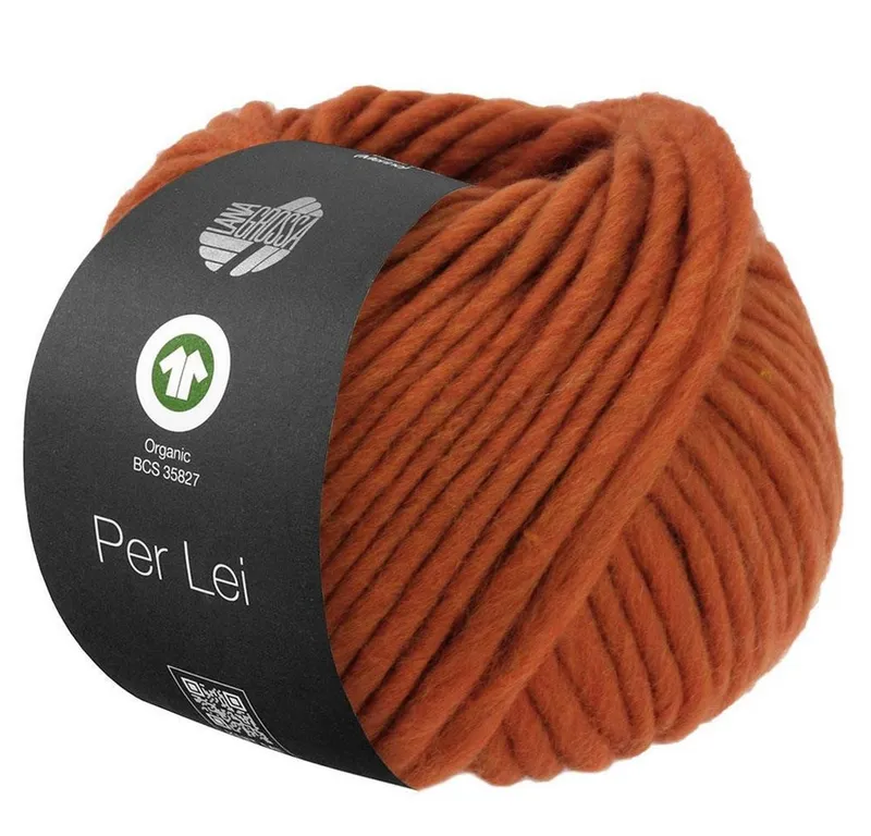 Lana Grossa Lana Grossa Per Lei GOTS Häkelwolle, 60 m, 0031 rost, – Produktbild 1 von 1