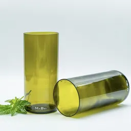 MaBe MaBe Glas handgefertigt aus leergetrunkenen Weinflaschen - 400ml - clean & wertig – Produktbild 1 von 1