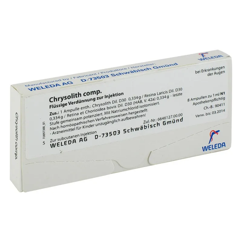 Weleda Chrysolith compositus Ampullen – Produktbild 1 von 2