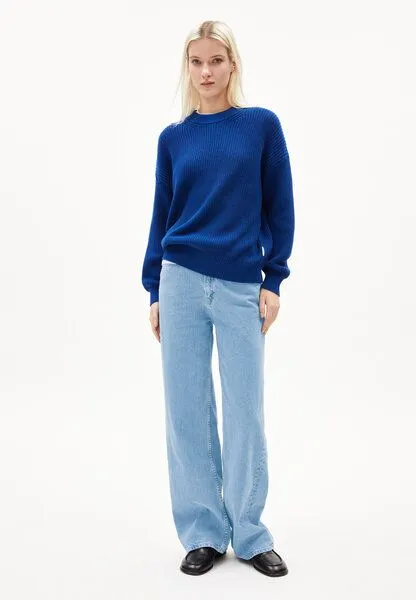 ARMEDANGELS ARMEDANGELS HAAYLE Damen Pullover aus Bio-Baumwolle, Lapis blue, – Produktbild 4 von 4