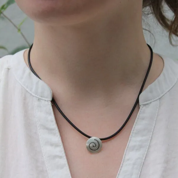 pakilia pakilia Silber Kette Spirale Fair-Trade und handmade – Produktbild 2 von 2