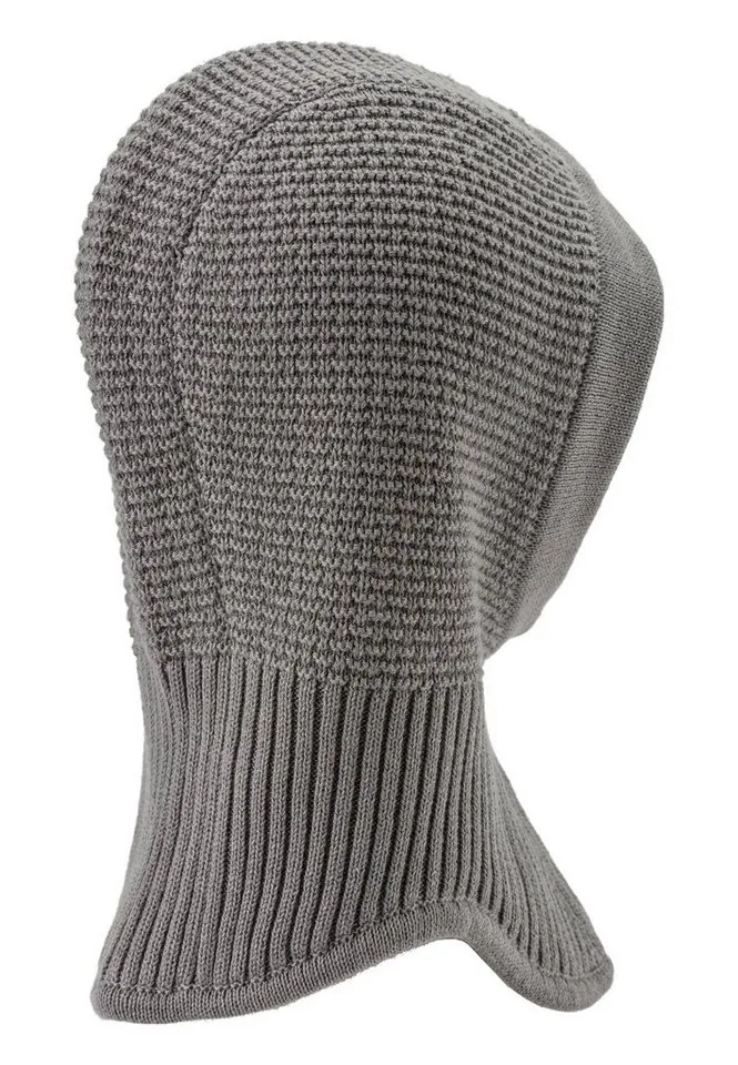 Sterntaler Sterntaler Fleecemütze GOTS Schalmütze (1-St) GOTS Strick-Schalmütze aus Baumwolle gefüttert mit Baumwollfleece., Grau, – Produktbild 2 von 5