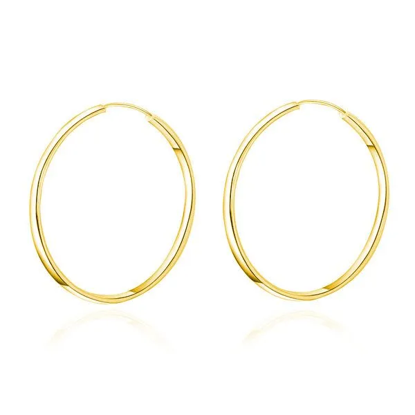 ELEKTROPULLI ELEKTROPULLI Coole & Zeitlose, feine Creolen in 8mm - 80mm / 13 Größen, Gold, – Produktbild 1 von 4