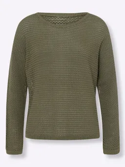 heine Ajourpullover khaki – Produktbild 1 von 1