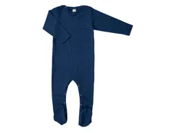 Lilano Lilano Baby Strampler mit Fuß Wolle Seide marine Gr.68 – Produktbild 1 von 1