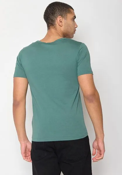 GreenBomb GREENBOMB Bike Cube Peak - Lässiges T-Shirt aus Bio-Baumwolle / hochwertiger Print / GOTS / Fair & Vegan, Blau (deep sage), – Produktbild 2 von 2