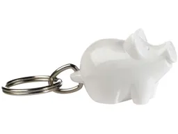 Schlüsselanhänger "Small Cutie" inkl. 1-farbig seitlichem Aufdruck, weiß Vollton – Produktbild 1 von 1