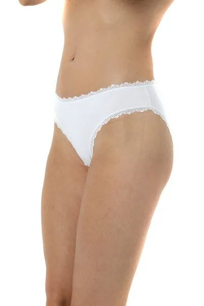 Bruno Barella Bruno Barella 7er Pack GOTS zertifizierte Slips mit Spitze aus Biobaumwolle, Weiss, – Produktbild 2 von 2