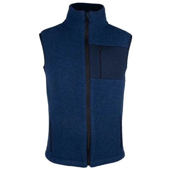 Reiff Reiff Strick Herren Schurwolle Fleece Weste, Marine, – Produktbild 1 von 2