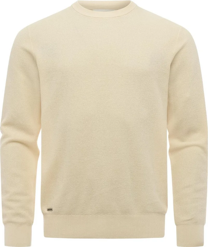 ragwear ragwear Rundhalspullover Orien (1-tlg) Strickpullover mit Rundhals-Ausschnitt, Weiß, – Produktbild 2 von 4