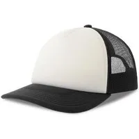Atlantis Headwear Atlantis Headwear Atlantis Kinder Rapper Cap Kappe zweifarbig Cappy Basecap, Weiss/schwarz, – Produktbild 1 von 1