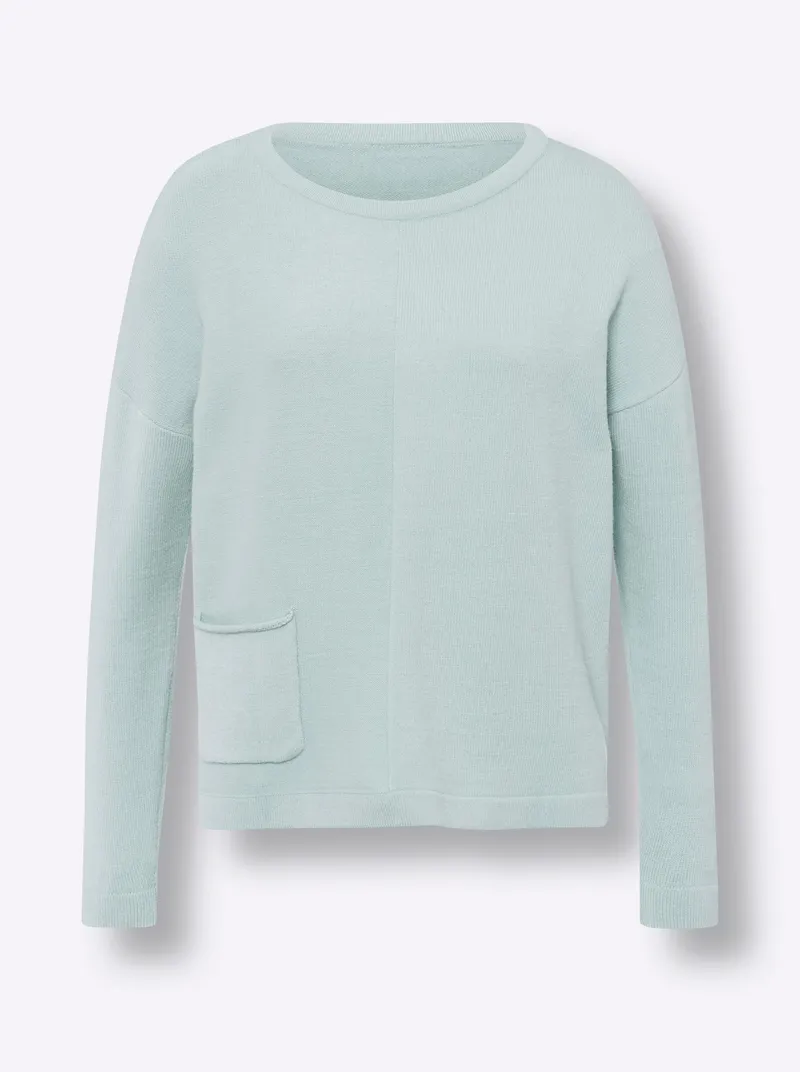 heine Strickpullover kalkmint, Kalkmint, – Produktbild 1 von 2