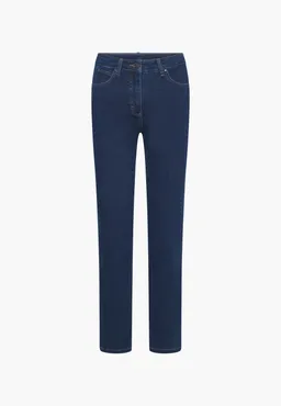 LAURIE LAURIE Damen vegan Jeans Charlotte Regular Mittellang Dunkelblau – Produktbild 1 von 1