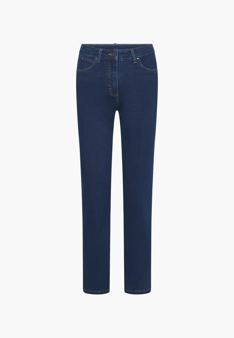 LAURIE LAURIE Damen vegan Jeans Charlotte Regular Mittellang Dunkelblau, Extra dunkelblau, – Produktbild 1 von 2