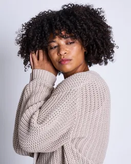 JAN N JUNE JAN 'N JUNE Damen vegan Strickjacke Lena Elfenbein – Produktbild 1 von 1