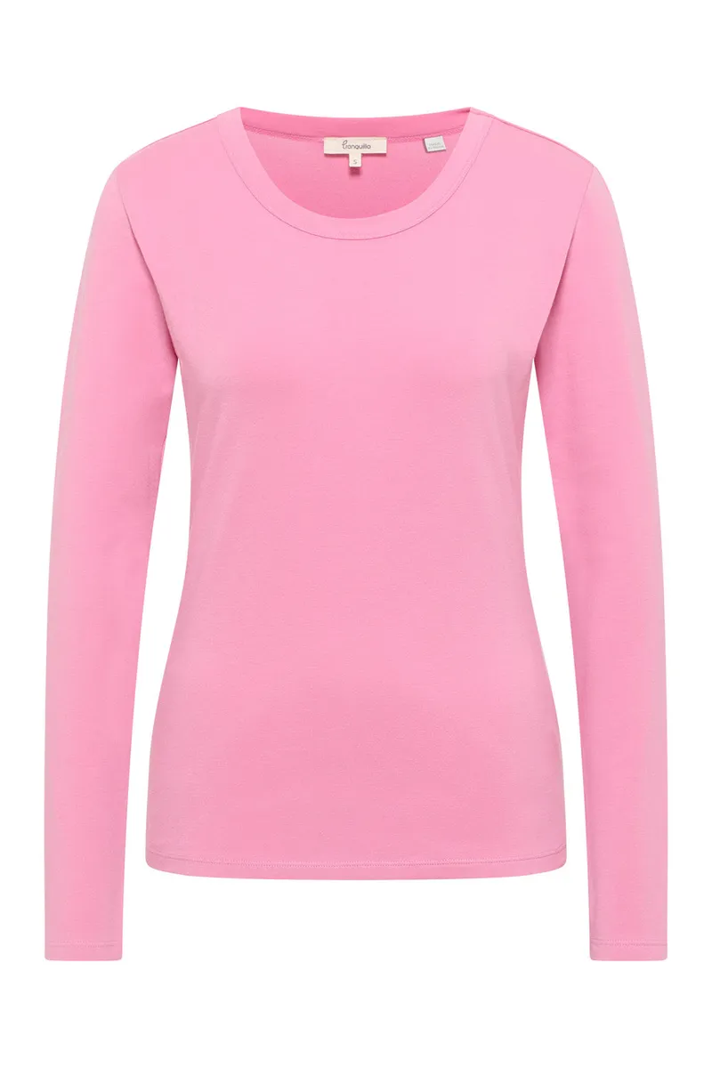 Tranquillo Jerseyshirt Tildaa aus Bio-Baumwolle - rose / L – Produktbild 1 von 2