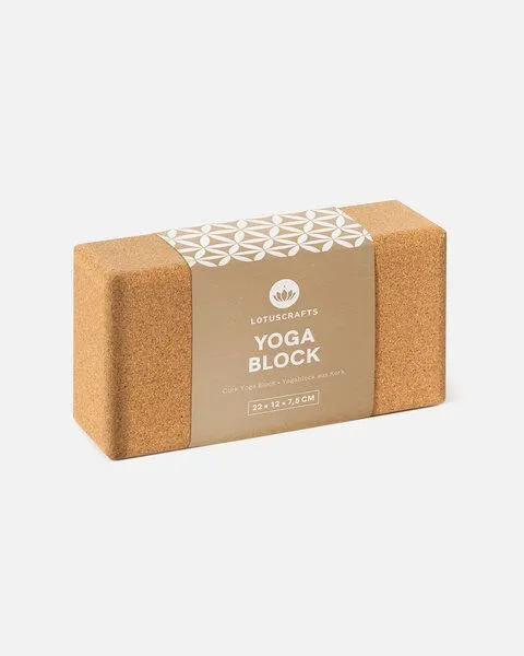 Lotuscrafts Lotuscrafts Yogablock Kork Supra Grip - ökologisch hergestellt (Klein) – Produktbild 3 von 6