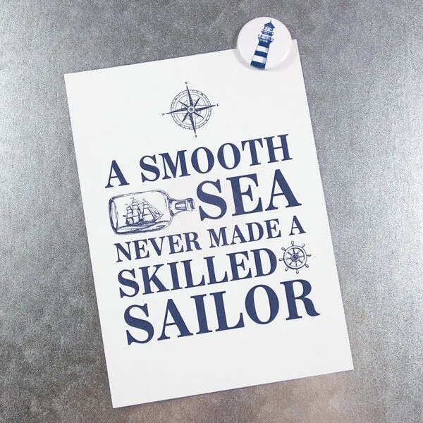 Bow & Hummingbird Bow & Hummingbird Postkarte "A smooth sea" – Produktbild 2 von 2