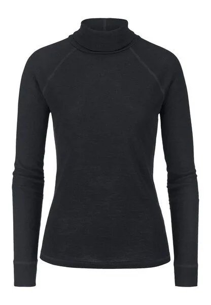 hessnatur hessnatur Longsleeve Slim aus Bio-Merinowolle und TENCEL Lyocell, Schwarz, – Produktbild 3 von 4