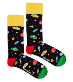 DillySocks DillySocks Socken Galactic Ride aus Biobaumwoll-Mix – Produktbild 1 von 1