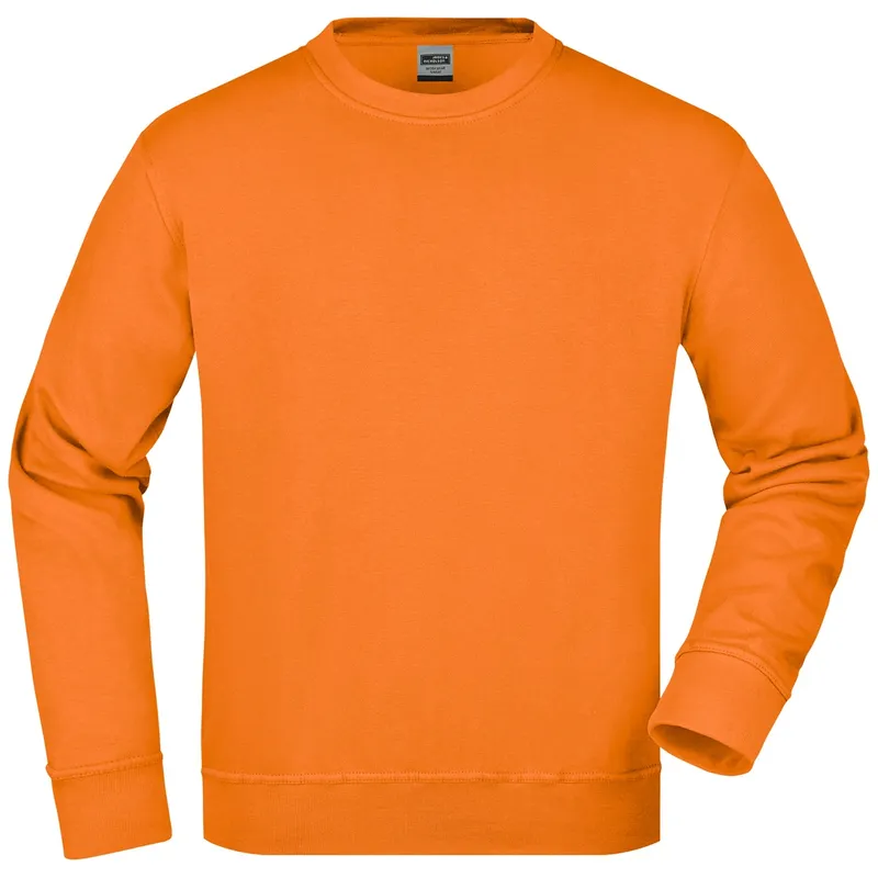 James & Nicholson James & Nicholson Klassisches Rundhals-Sweatshirt JN840, Orange, – Produktbild 1 von 1