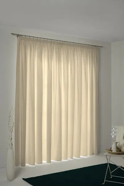 Nature by Adam Nature by Adam Vorhang aus 100% Bio-Baumwolle - Made in Germany - Uni Collection light, Beige, – Produktbild 7 von 7