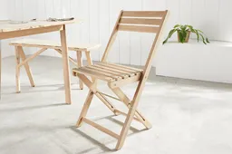 riess-ambiente Gartenstuhl BALI natur hell – Massivholz, klappbar, wetterfest, Outdoor (Einzelartikel, 1 St), klappbarer Balkonstuhl aus Massivholz – ideal für Garten & Terrasse – Produktbild 1 von 1