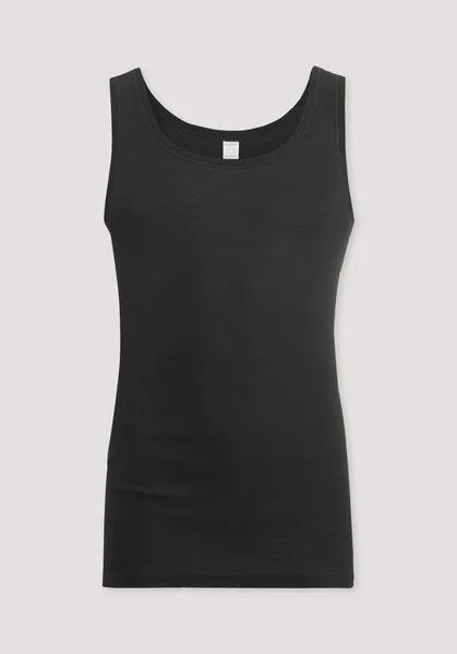 hessnatur hessnatur Athletic Shirt PURE COTTON aus reiner Bio-Baumwolle, Schwarz, – Produktbild 3 von 4