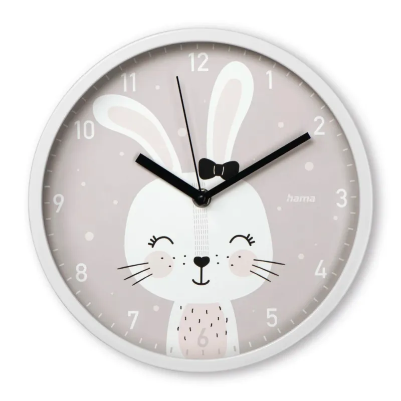 Hama Hama Kinder-Wanduhr "Maui", ohne Ticken, für Kinderzimmer, analog, Ø 25 cm – Produktbild 1 von 3