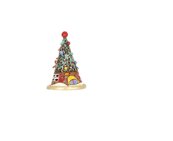 CERAMICdesign CERAMICdesign Räucherhäuschen aus Keramik Weihnachtsedition – Produktbild 1 von 4