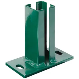 Alberts ALBERTS Pfostenträger für Eckpfosten Doppelstab-Gittermatten, grün, z.Aufschraub.f.60x60mm – Produktbild 1 von 1