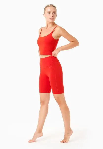 ORGANICATION ORGANICATION TARRA | Crop-Top aus Bio-Baumwolle, Red hot, – Produktbild 2 von 3