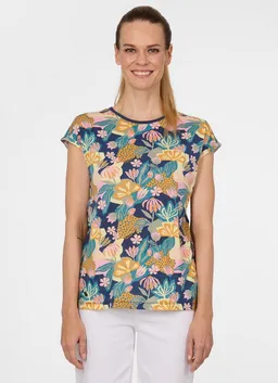 ragwear ragwear T-Shirt DIONA PRINT aus Baumwollmischung, mit Modal, normale Passform, Kurzarm – Produktbild 1 von 1