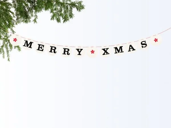 renna deluxe renna deluxe MERRY XMAS Girlande – Produktbild 1 von 4