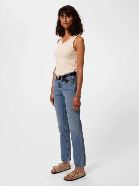 Nudie Jeans Nudie Jeans Regular Fit Damen Jeans - Shady Sadie - aus 100% biologisch angebauter Baumwolle, Blue, – Produktbild 2 von 3
