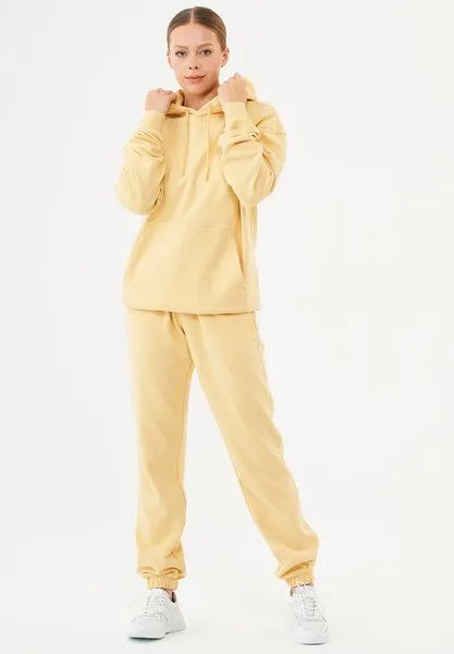 ORGANICATION ORGANICATION ESSENTIALS-HALKI-Unisex Soft Touch Hoodie aus Bio-Baumwolle, Soft yellow, – Produktbild 2 von 3