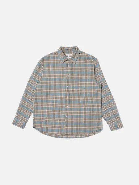 Nudie Jeans Nudie Jeans Hemd Filip Basket Prairie - Light Blue – Produktbild 1 von 3