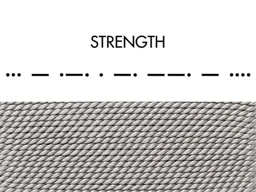 renna deluxe renna deluxe Morse-Code Armband aus Sterling Silber, Grau, – Produktbild 8 von 8