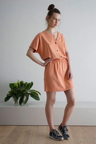 CUS CUS Kleid - BASEdress peach – Produktbild 3 von 3