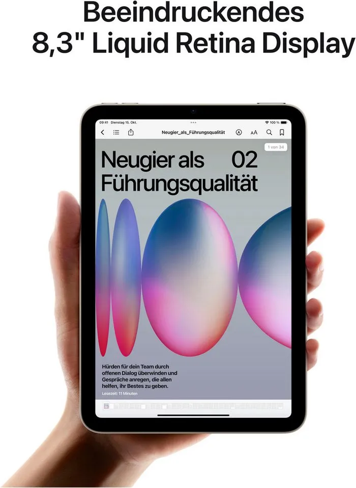 Apple Apple iPad mini A17 Pro Wi-Fi - Tablet - 256 GB - 21.1 cm (8.3") – Produktbild 5 von 6